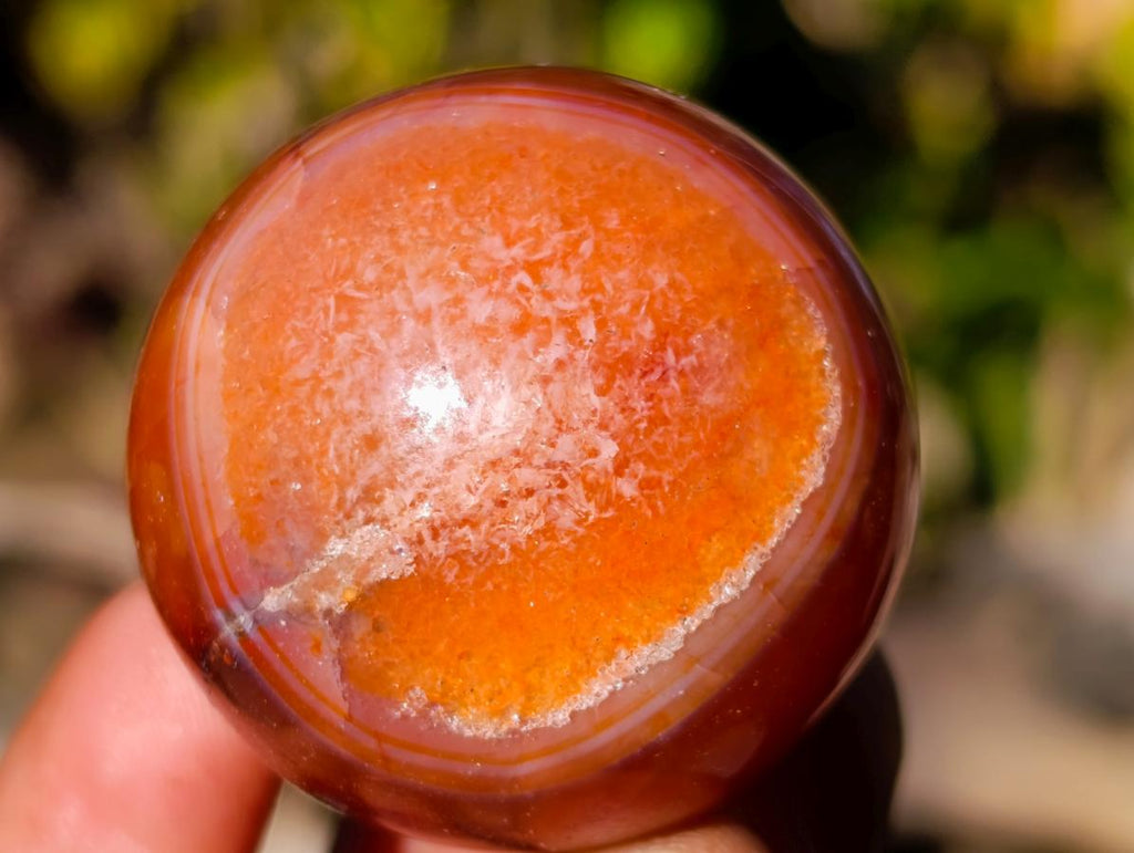 Polished Small Carnelian Agate Gemstone Spheres x 20 From Madagascar - Toprock Gemstones and Minerals 
