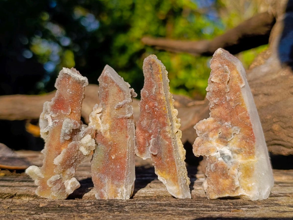 Natural Drusy Fairy Spirit Quartz Crystals with Hematoid Inclusions x 35 From Boekenhouthoek, South Africa - Toprock Gemstones and Minerals 