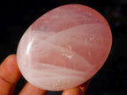Polished Gemmy Rose Quartz Palm Stones x 24 From Madagascar - Toprock Gemstones and Minerals 