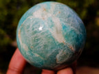 Polished Amazonite Spheres x 4 From Madagascar - Toprock Gemstones and Minerals 