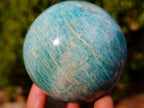 Polished Amazonite Spheres x 4 From Madagascar - Toprock Gemstones and Minerals 