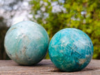 Polished Amazonite Spheres x 4 From Madagascar - Toprock Gemstones and Minerals 