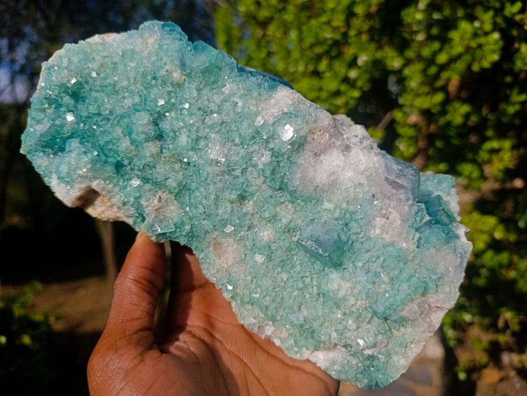Natural Large Green Cubic Fluorite Specimen x 1 From Mandrosonoro, Madagascar - Toprock Gemstones and Minerals 