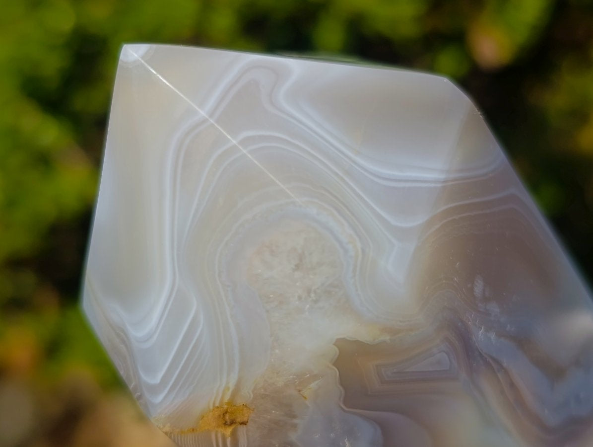 Polished Banded Agate Display Crystals x 3 From Madagascar - Toprock Gemstones and Minerals 