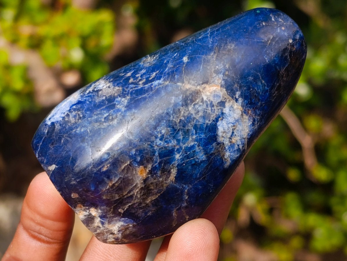 Polished Dumortierite Standing Display Pieces x 7 From Madagascar - Toprock Gemstones and Minerals 