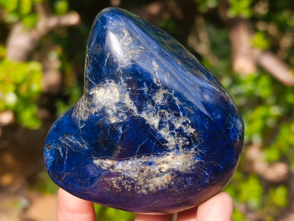 Polished Dumortierite Standing Display Pieces x 7 From Madagascar - Toprock Gemstones and Minerals 