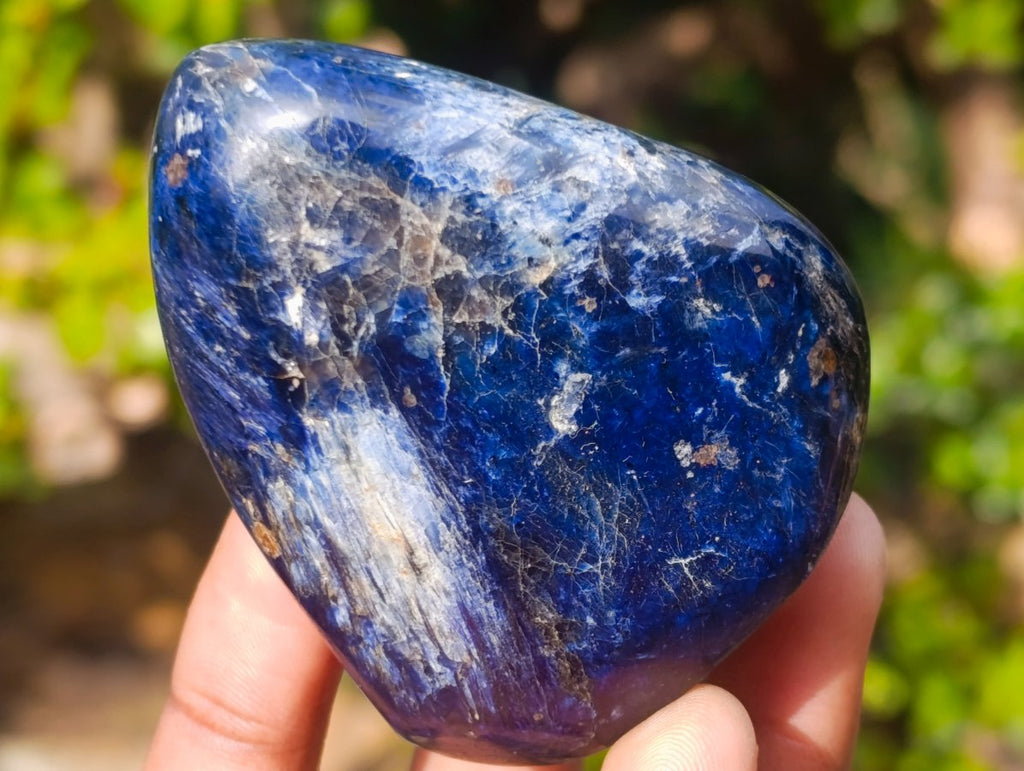 Polished Dumortierite Standing Display Pieces x 7 From Madagascar - Toprock Gemstones and Minerals 