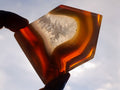 Polished Banded Agate Crystal Shaped Slices x 12 From Madagascar - Toprock Gemstones and Minerals 