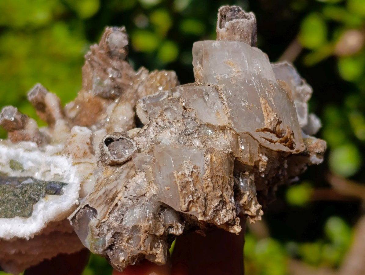 Natural Rhomboherdral and Spearhead Calcite Specimens x 2 From Albert's Mountain, Lesotho - Toprock Gemstones and Minerals 