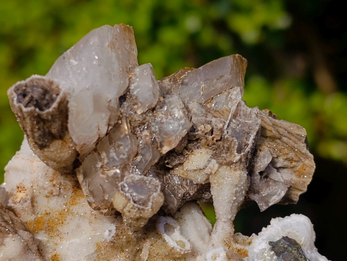 Natural Rhomboherdral and Spearhead Calcite Specimens x 2 From Albert's Mountain, Lesotho - Toprock Gemstones and Minerals 