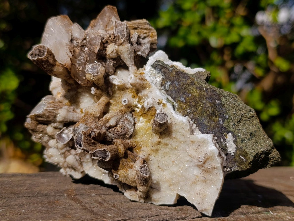 Natural Rhomboherdral and Spearhead Calcite Specimens x 2 From Albert's Mountain, Lesotho - Toprock Gemstones and Minerals 