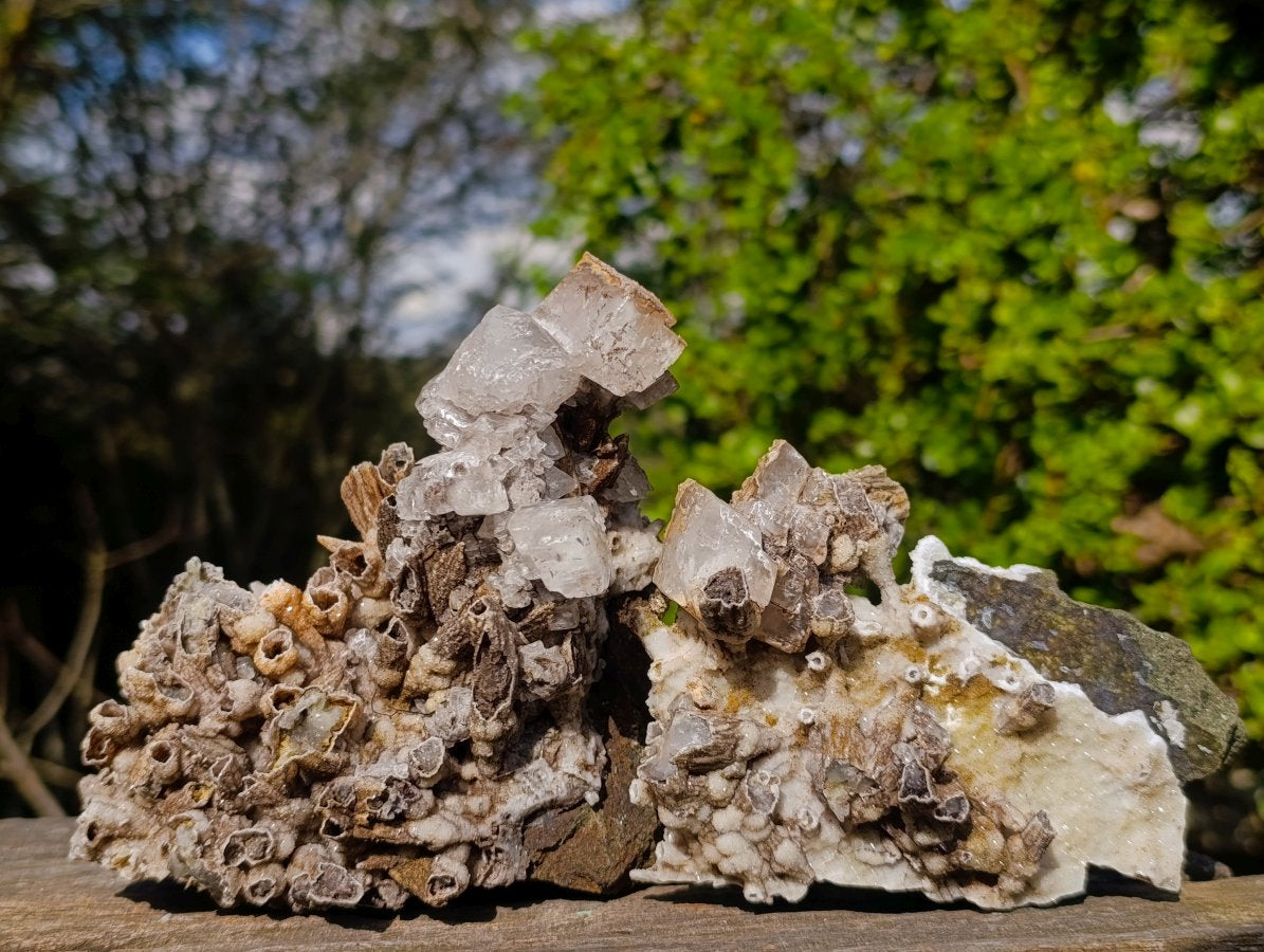 Natural Rhomboherdral and Spearhead Calcite Specimens x 2 From Albert's Mountain, Lesotho - Toprock Gemstones and Minerals 