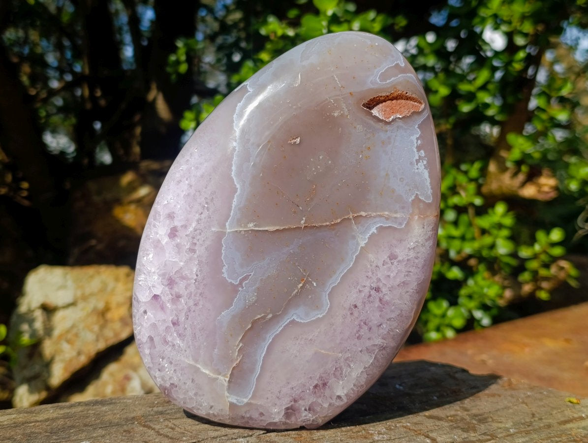 Polished Large Agate Amethyst Geode x 1 From Maintirano, Madagascar - Toprock Gemstones and Minerals 