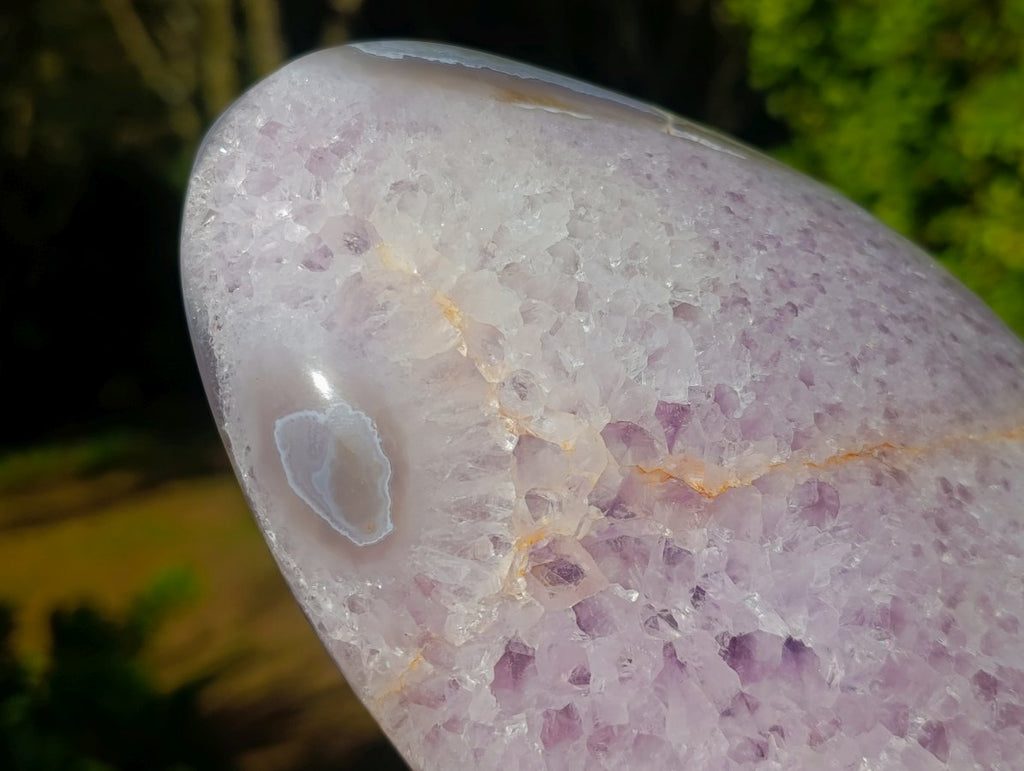 Polished Large Agate Amethyst Geode x 1 From Maintirano, Madagascar - Toprock Gemstones and Minerals 
