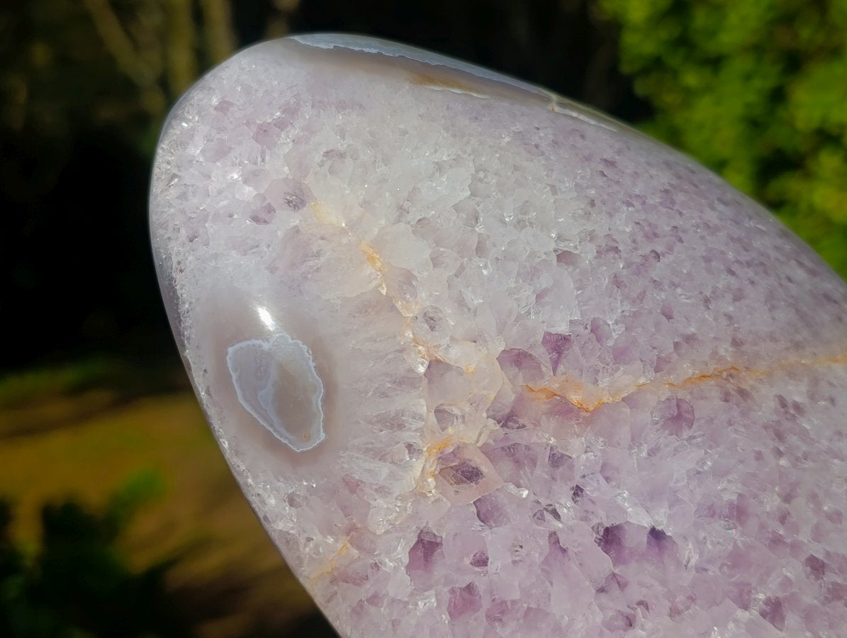 Polished Large Agate Amethyst Geode x 1 From Maintirano, Madagascar - Toprock Gemstones and Minerals 