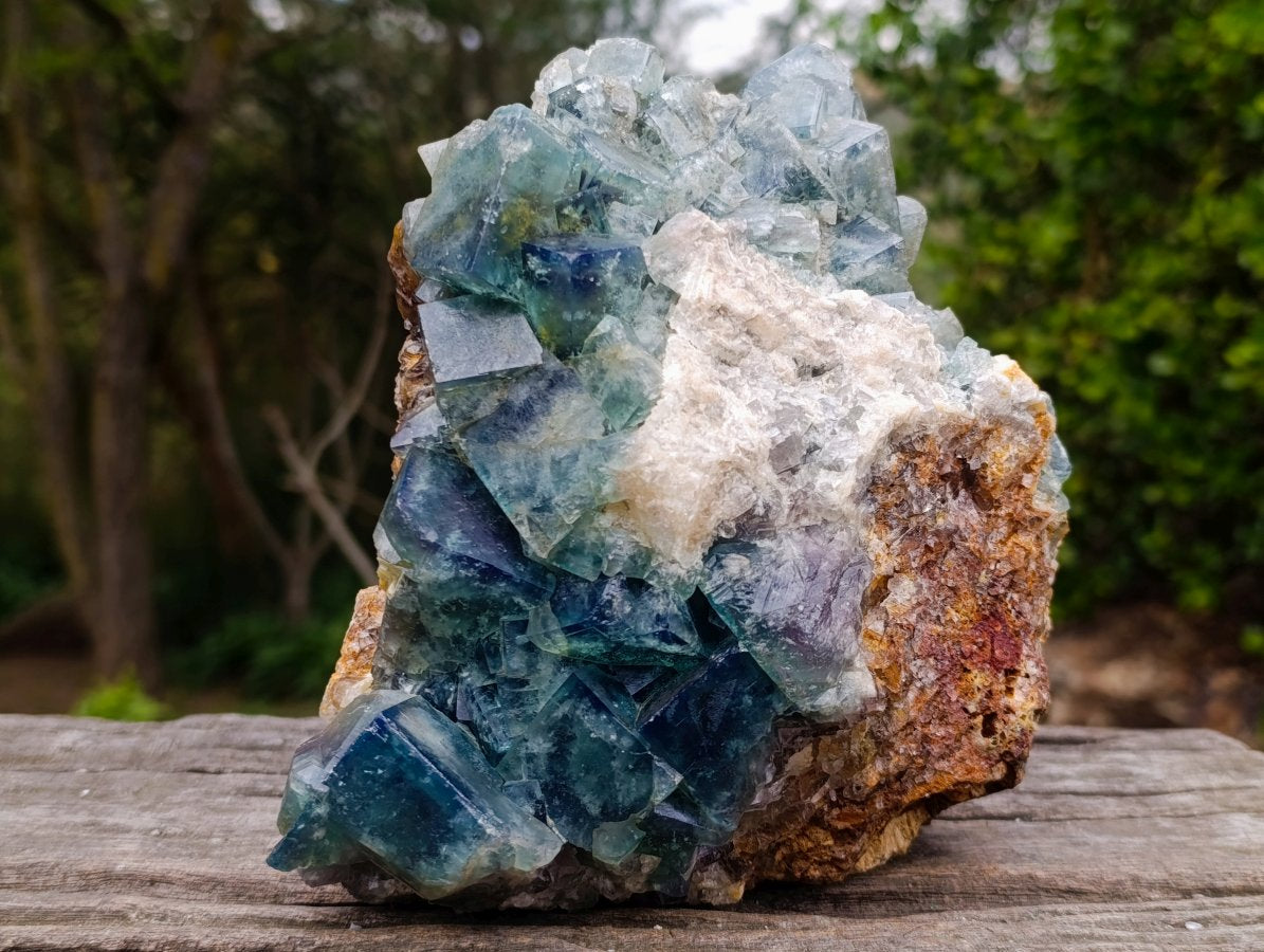 Natural Large Green Cubic Fluorite Specimen x 1 From Mandrosonoro, Madagascar - Toprock Gemstones and Minerals 