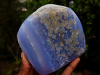 Polished Blue Lace Agate Standing Display Pieces x 2 From Nsanje, Malawi - Toprock Gemstones and Minerals 