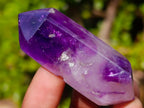 Polished Window Amethyst Double Terminated Crystals x 12 From Akansobe, Madagascar - Toprock Gemstones and Minerals 