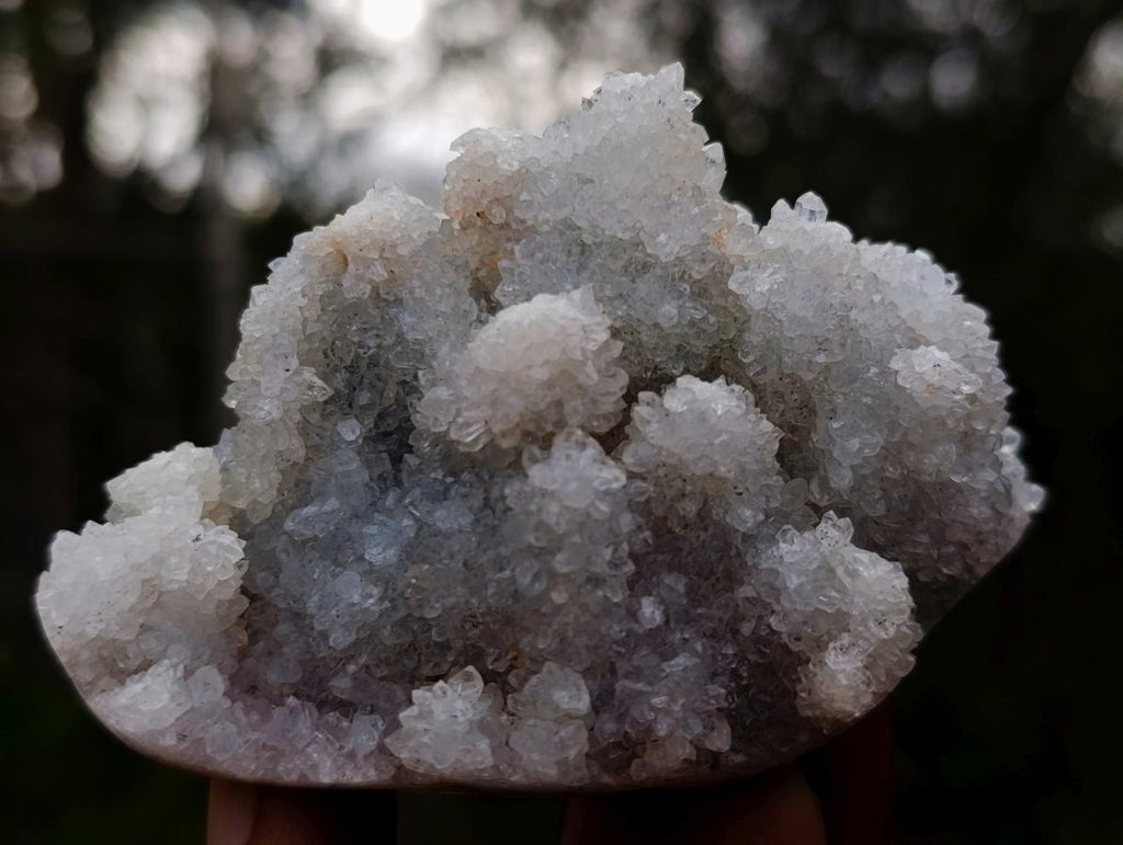Natural Drusy Snow White Quartz Clusters x 12 From Madagascar - Toprock Gemstones and Minerals 