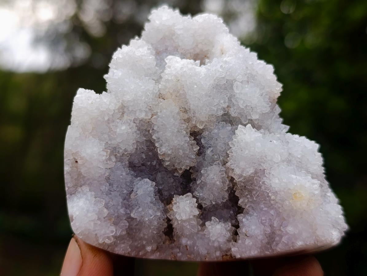 Natural Drusy Snow White Quartz Clusters x 12 From Madagascar - Toprock Gemstones and Minerals 