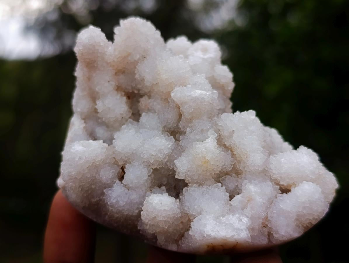Natural Drusy Snow White Quartz Clusters x 12 From Madagascar - Toprock Gemstones and Minerals 