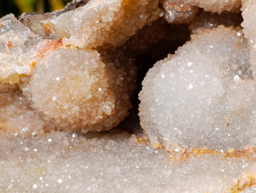 Natural Crystalline Agate Geode with Drusy Ball Quartz Centre x 1 From Maintirano, Madagascar - Toprock Gemstones and Minerals 