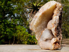 Natural Crystalline Agate Geode with Drusy Ball Quartz Centre x 1 From Maintirano, Madagascar - Toprock Gemstones and Minerals 