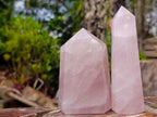Polished Gemmy Rose Quartz Display Crystals x 6 From Madagascar - Toprock Gemstones and Minerals 
