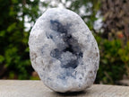 Natural Blue Celestite Geode Specimens x 2 From Sakoany, Madagascar - Toprock Gemstones and Minerals 