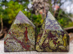 Polished Bastite Dragonsblood Stone Display Crystals x 6 From Tshipise, South Africa - Toprock Gemstones and Minerals 