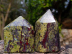 Polished Bastite Dragonsblood Stone Display Crystals x 6 From Tshipise, South Africa - Toprock Gemstones and Minerals 