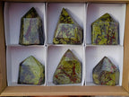 Polished Bastite Dragonsblood Stone Display Crystals x 6 From Tshipise, South Africa - Toprock Gemstones and Minerals 