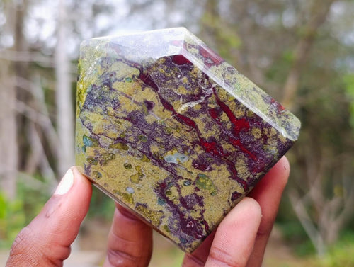 Polished Bastite Dragonsblood Stone Display Crystals x 6 From Tshipise, South Africa - Toprock Gemstones and Minerals 