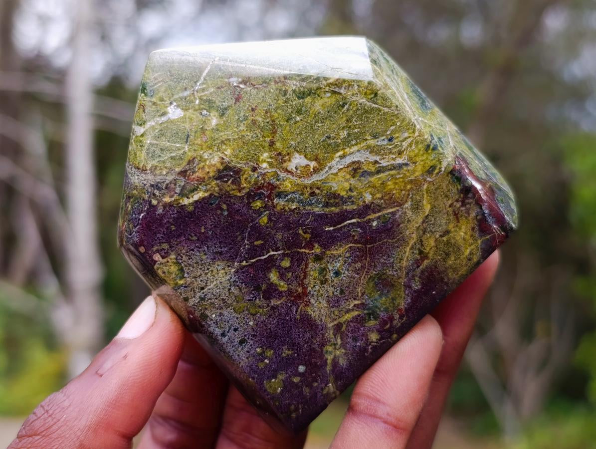 Polished Bastite Dragonsblood Stone Display Crystals x 6 From Tshipise, South Africa - Toprock Gemstones and Minerals 