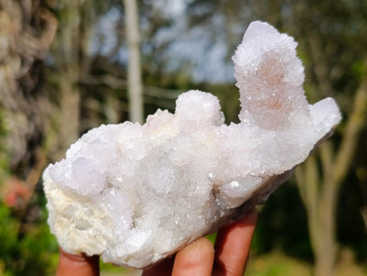 Natural Spirit Amethyst and Spirit Quartz Clusters x 6 From Boekenhouthoek, South Africa - Toprock Gemstones and Minerals 