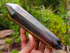 Polished Double Terminated Blue-Golden Tigers Eye Crystals x 4 From Prieska, South Africa - Toprock Gemstones and Minerals 