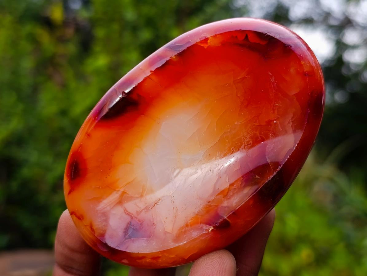 Polished Carnelian Agate Gemstone Bowls x 12 From Madagascar - Toprock Gemstones and Minerals 