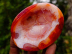 Polished Carnelian Agate Gemstone Bowls x 12 From Madagascar - Toprock Gemstones and Minerals 