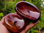 Polished Carnelian Agate Gemstone Bowls x 12 From Madagascar - Toprock Gemstones and Minerals 