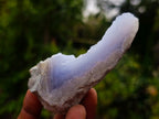Polished On One Side Blue Lace Agate Geodes x 12 From Nsanje, Malawi - Toprock Gemstones and Minerals 