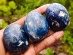 Polished Super Rare Dumortierite Galets x 29 From Madagascar - Toprock Gemstones and Minerals 