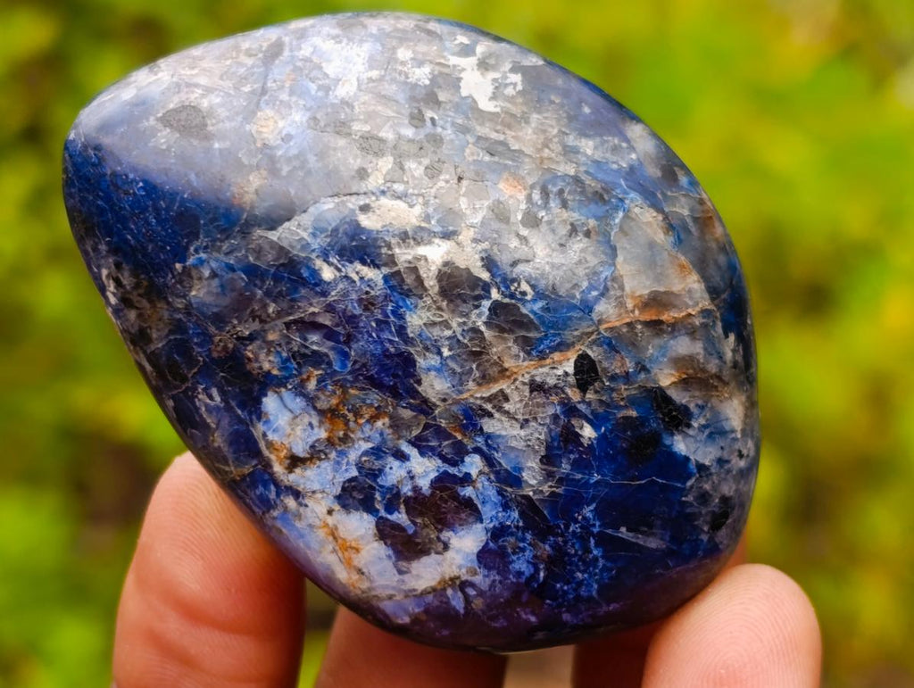 Polished Super Rare Dumortierite Galets x 29 From Madagascar - Toprock Gemstones and Minerals 