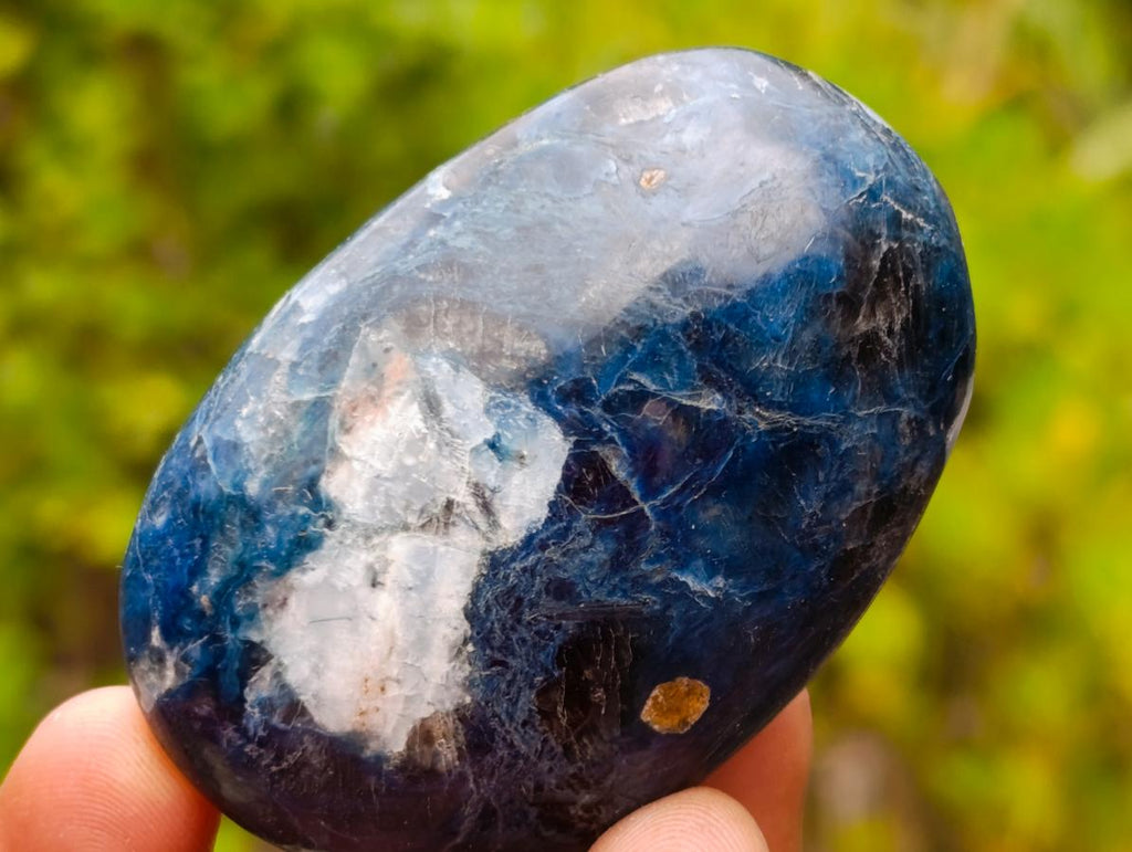 Polished Super Rare Dumortierite Galets x 29 From Madagascar - Toprock Gemstones and Minerals 