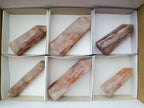 Polished Red Hematoid Quartz Display Crystals x 6 From Ambatondrazaka, Madagascar - Toprock Gemstones and Minerals 