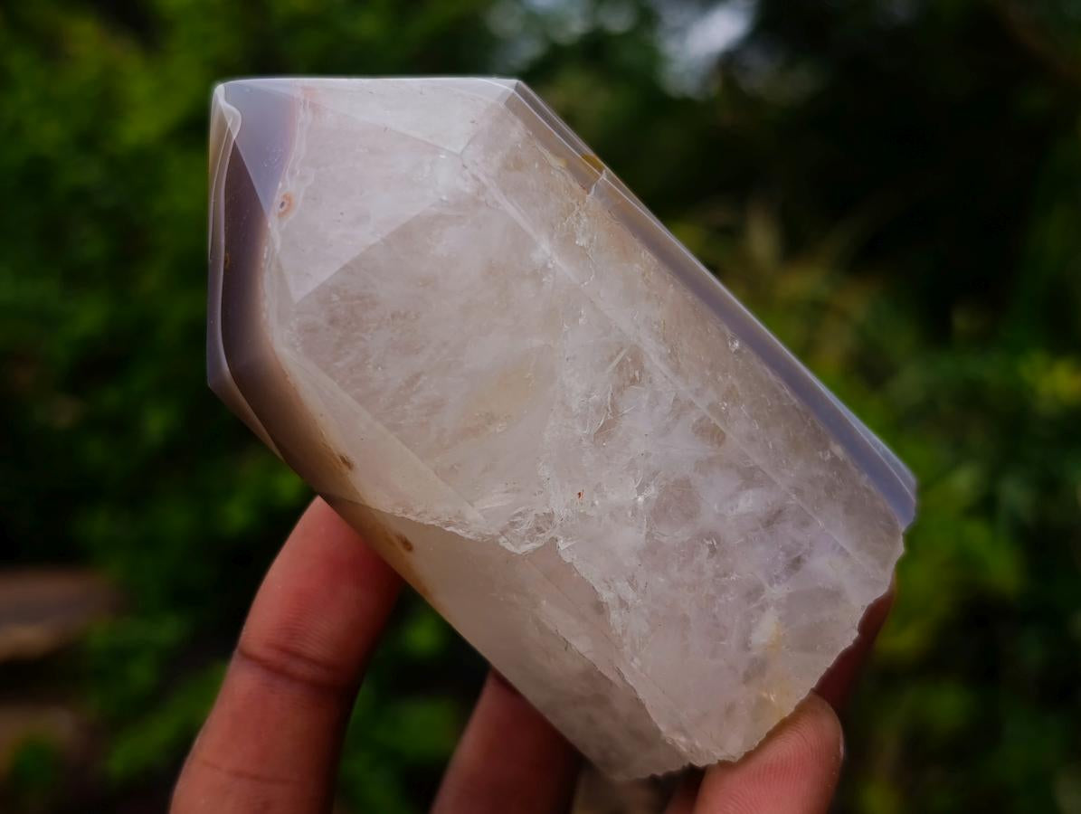 Polished Banded Agate Display Crystals x 5 From Madagascar - Toprock Gemstones and Minerals 