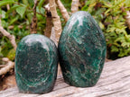 Polished Fuchsite Quartz Standing Display Pieces x 3 From Andakatany, Madagascar - Toprock Gemstones and Minerals 
