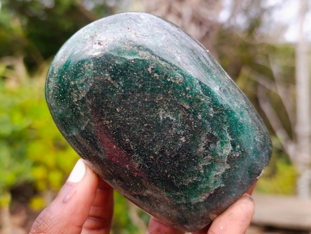Polished Fuchsite Quartz Standing Display Pieces x 3 From Andakatany, Madagascar - Toprock Gemstones and Minerals 