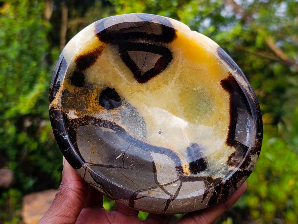 Polished Septerye Bowls x 2 From Mahajanga, Madagascar - Toprock Gemstones and Minerals 