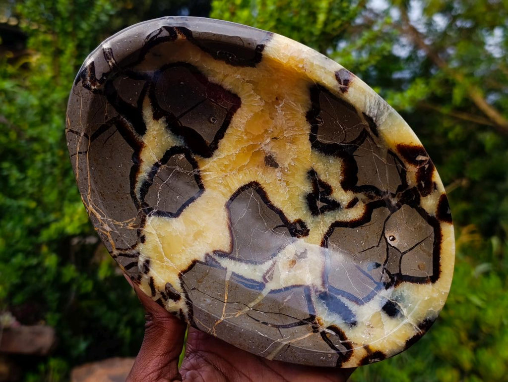 Polished Septerye Bowls x 2 From Mahajanga, Madagascar - Toprock Gemstones and Minerals 