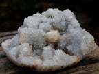 Natural Drusy Fingered White Quartz Clusters with Polished Sides x 3 From Madagascar - Toprock Gemstones and Minerals 